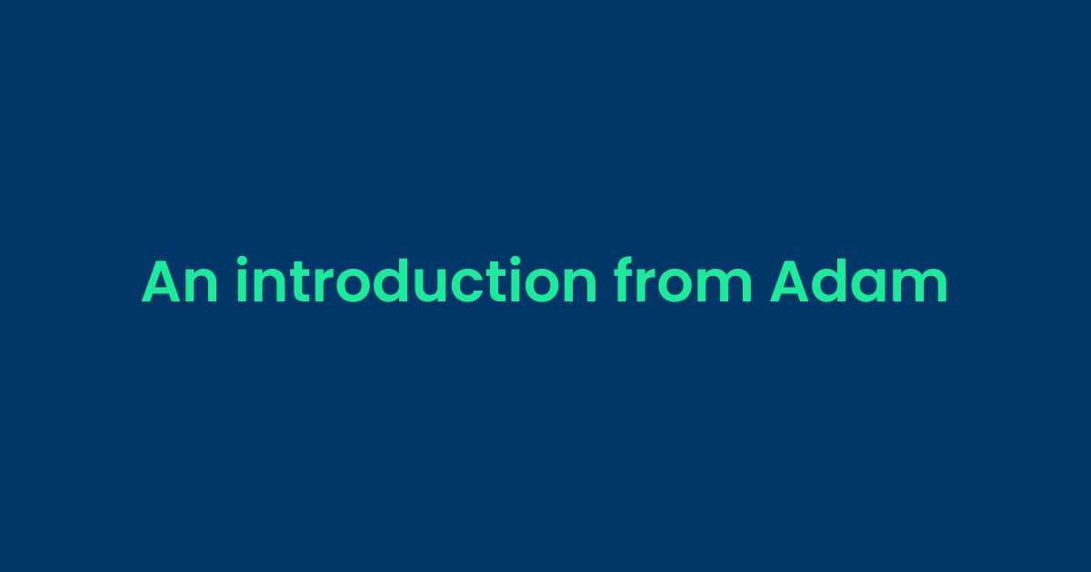 an-introduction-from-adam